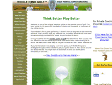 Tablet Screenshot of golf-mental-game-coach.com